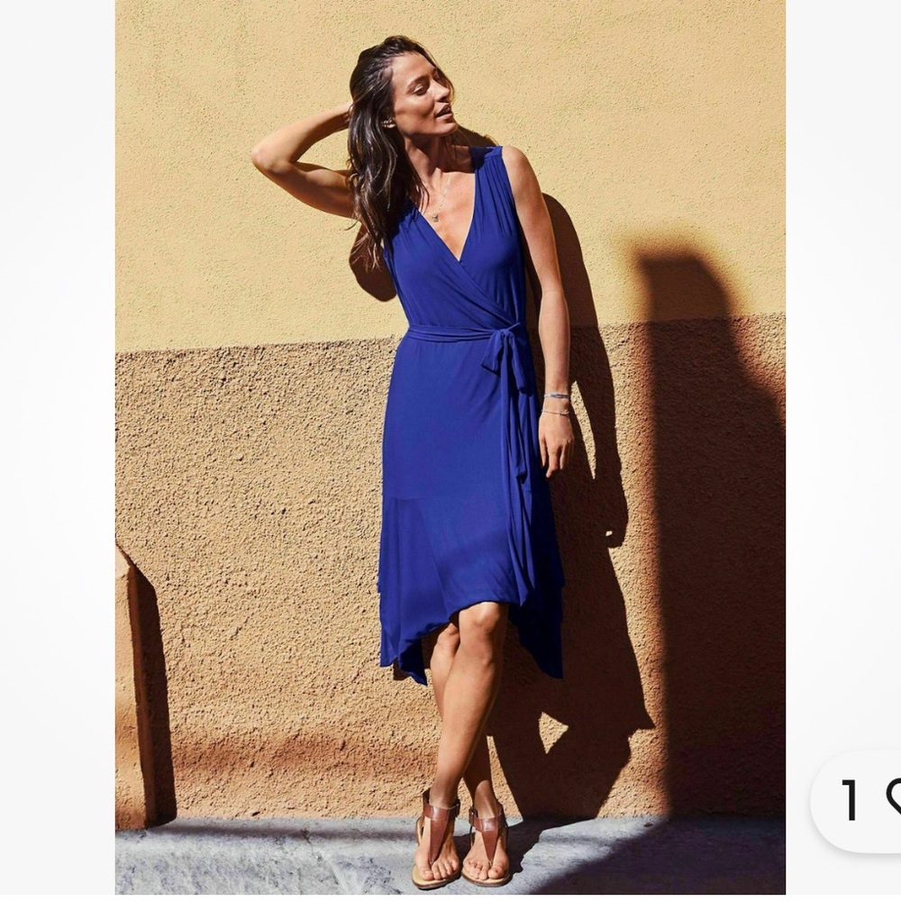 Athleta Blue Midi Dress
